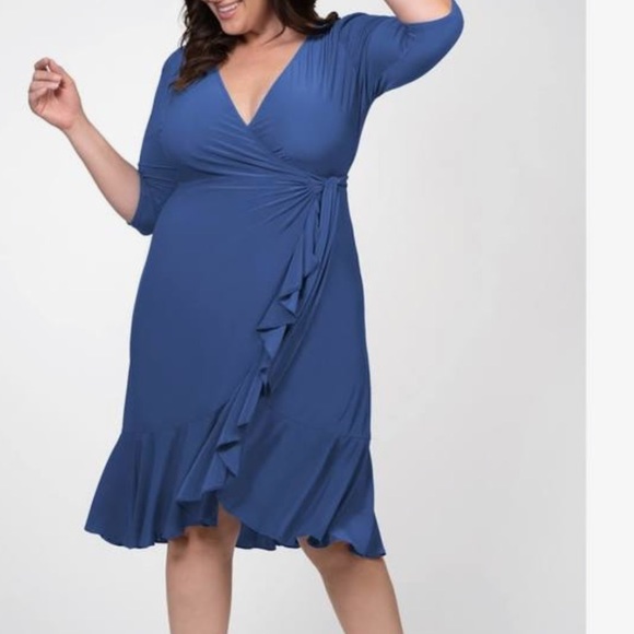 kiyonna whimsy wrap dress